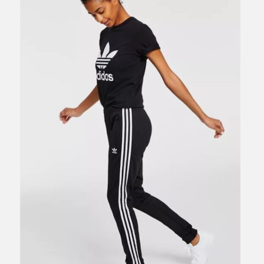 Women's Adidas Originals track pants, XS, Black